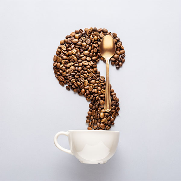 Coffee and spoon.